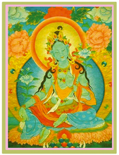 Lade das Bild in den Galerie-Viewer, Tara Mantra Anhänger - Gold