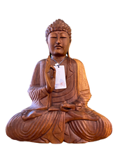 Lade das Bild in den Galerie-Viewer, Holz Buddha - verschiedene Größen und Modelle, bitte Bestand erfragen