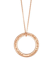 Lade das Bild in den Galerie-Viewer, Gayatri Mantra Anhänger - Roségold